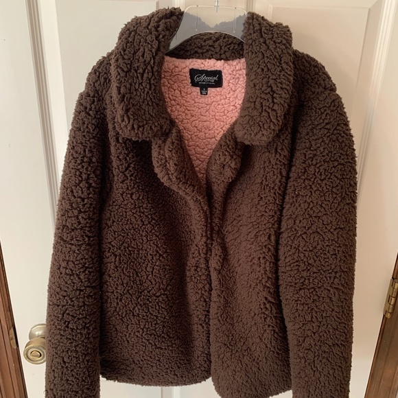 Brown teddy bear coat - Picture 1 of 2